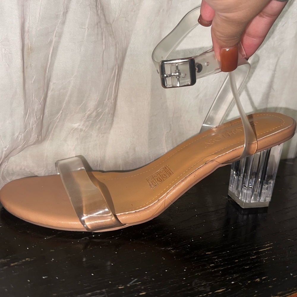 Clear Strap Heels